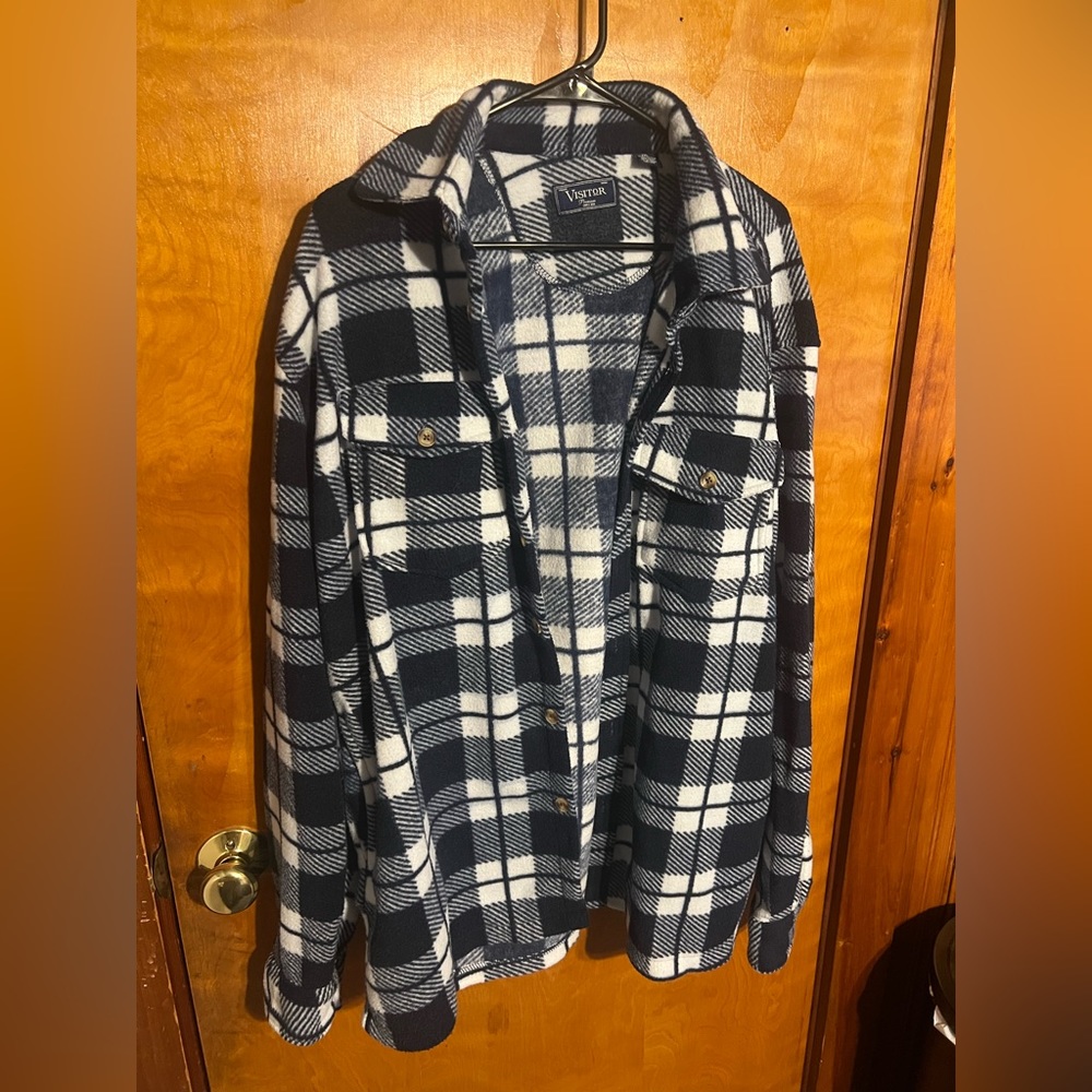 Visitor Work Flannel Fleece Jacket SIZE XXL
